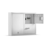 Creone Keybox 9002E Expansion Cabinet with 16 Key Hook Capacity - 2 Door Unit - White