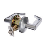 Brava Metro EU Series Storeroom Lever Set DDA Compliant Non-Clutching 70mm Backset - Satin Chrome