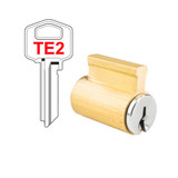 BRAVA Urban 001 Inside Cylinder TE2 Profile KD without Cam or Screws - Satin Chrome