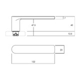 Lockwood Velocity 55mm Dummy Half Set & L3 Lever