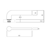 Lockwood Velocity 55mm Dummy Half Set & L4 Lever