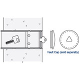 RSP Access Vault with Cylinder RAV570 - Silver