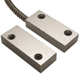 Neptune Surface Mount Flat Metal Reed Switch with 480mm Armour Cable - Silver