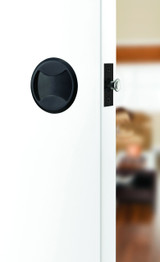 Lockwood Symmetry Symmetry Round Cavity Sliding Door Privacy Set - Black