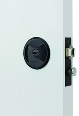 Lockwood Symmetry Symmetry Round Cavity Sliding Door Privacy Set - Black