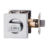 Paradigm Deadbolt Square Rose Satin Chrome
