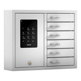 Creone Keybox Basic 9006b with Backup Battery - 6 Door Unit - White