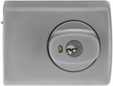 Lockwood 001 Deadlatch with Knob Metal Frame Strike - Satin Chrome Pearl