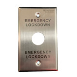Neptune Emergency Lockdown Plate Only ANSI 0.9mm - Stainless Steel
