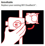 Lockwood 002 Deadlatch with Knob Metal Frame Strike - Satin Chrome Pearl