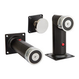 LOX Heavy Duty 12-24VDC Magnetic Door Holder Wall Or Floor Mounted Changeable 150mm Extension - Black
