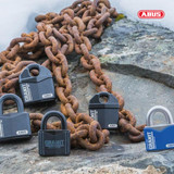 ABUS 37 Series Ultra High Security Padlock With 55mm Stainless Steel Body and 25mm Stainless Steel Shackle KD Granit - Blue