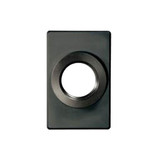 D&D Sureclose Large Rectangular Post Bracket For Centre Mount Hinge Weld On For Steel -510-05 7526 - Black