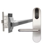 Salto BLE Wireless Electronic Half Escutcheon suits Panic Bar - Satin Stainless Steel