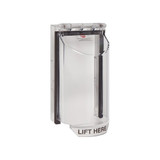 STI Polycarbonate Cover 161x85x76mm with Open Base (Clear)