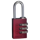 ABUS Padlock Aluminium Body 3 Wheel Combo