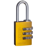 ABUS Padlock Aluminium Body 3 Wheel Combo