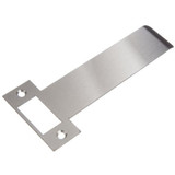 BDS Satin Stainless Steel Long Lipped Strike for Door Latches - 100 mm to 200 mm Lip Length