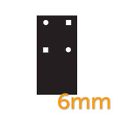 BDS Packer 6mm suits Padbolt Series - Black