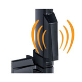 D&D Magnalatch Alert Top Pull Gate Latch with Electronic Alarms LED and Audio LW5 Profile - Black