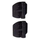 D&D Truclose Gate Hinge Closer UP TO 30kg Gloss Pair - Black
