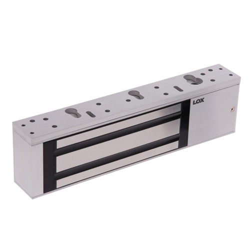 LOX Single Electro Magnetic Lock - Includes Anti-Tamper Plate - EM5700M - Silver