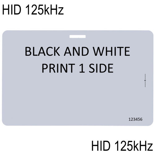 Neptune ISO Card HID 125khz Print 1 Side with Slot Punch