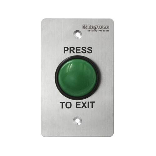 Neptune Press To Exit -ANSI -IP65 -No/Nc/C -1.7mm SS - Green