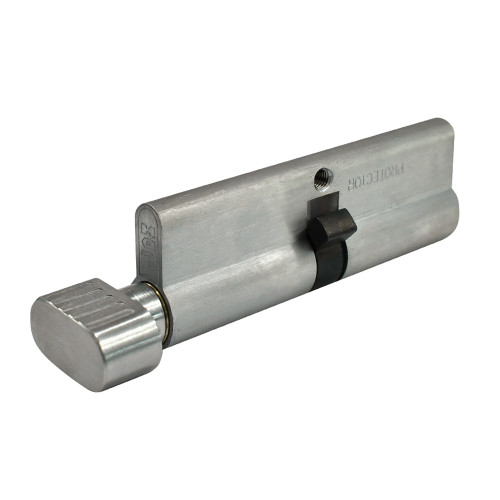 Protector Euro Single Cylinder and Turn with Fixed Cam LW5 Profile KA - Satin Chrome