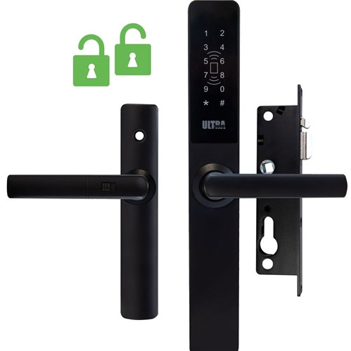 McGrath UltraSecua Digital Security Screen Door Smartlock - DUAL UNLOCK - Black