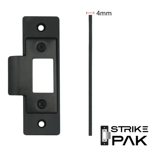 LOCKTON StrikePak MAIN STRIKE PLATE - 4mm Thick - Black