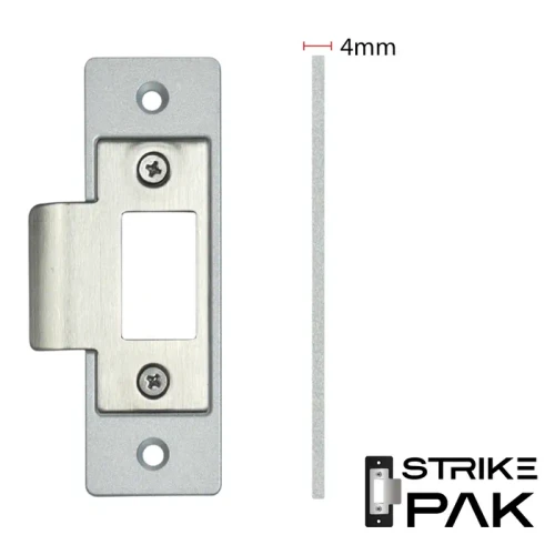 LOCKTON StrikePak MAIN STRIKE PLATE - 4mm Thick - Silver