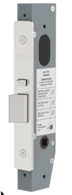 Zanda Narrow Style Oval Mortice Lock, 23mm Backset