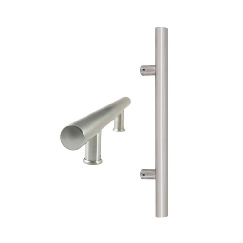 Zanda Round Profile Pull Handle 19mm dia 300mm- Face Fix