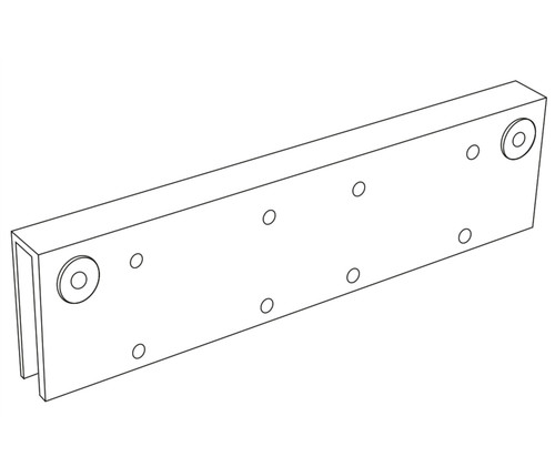 Zanda TS9205 Glass Door Shoe