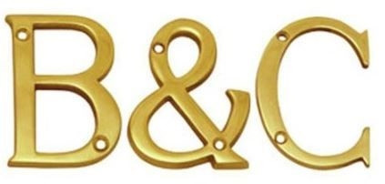 Superior Brass Alphabet - Polished Brass 150mm