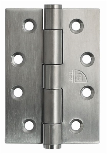 Superior Brass Butt Hinge Fixed Pin 100x60x2mm - Satin Stainess Steel