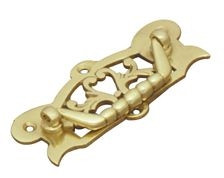 Superior Brass Cabinet Fitting 40x80mm - Polished Brass