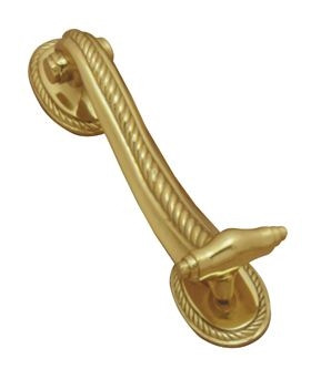 Superior Brass Door Knocker Georgian 150mm - Polished Brass