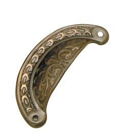Superior Brass Drawer Pull 100mm - Antique Copper