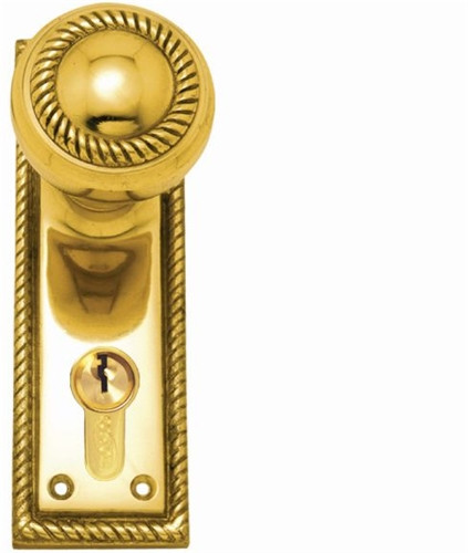 Superior Brass Entrance Knob 47.6mm Euro 150x50mm