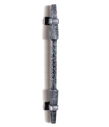 Austyle Entrance Handle Rustic Textured Double 710mm - Matt Black