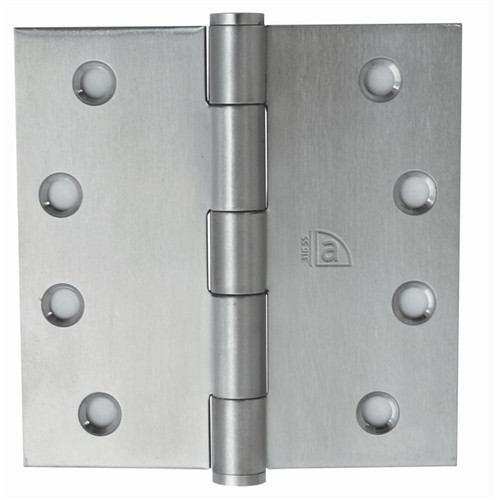 Superior Brass Fixed Pin Hinge 100x100mm - Satin Stainless Steel