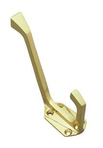 Superior Brass Hat & Coat Hook Art Deco 100mm