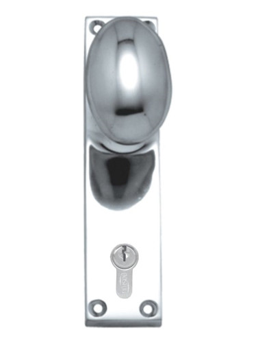 Superior Brass Knob Latch (CC 47.6mm) 150x42mm - Polished Chrome