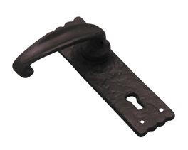 Superior Brass Lever Lock Iron - Matt Black 155x41mm