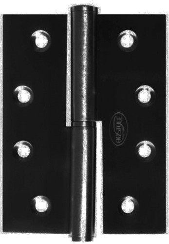 Superior Brass Lift Off Hinge - Left Hand 100x75mm - Matt Black