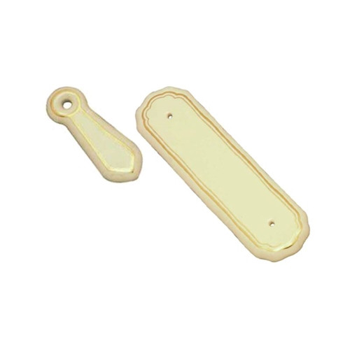 Superior Brass Porcelain Escuch. Per 4 Ivory (8045)