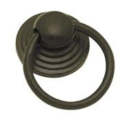 Superior Brass Ring Pull Round. Plate Iron - Black