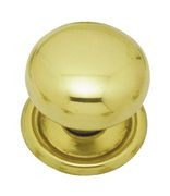 Superior Brass Round Cupboard Knob 20mm